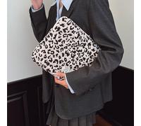 AMZLORD Custodia gonfia per laptop da 11 13 15 pollici, borsa per laptop in velluto a coste compatibile con leopardo, custodia per laptop con motivo a fiocco per scuola, università, ufficio e viaggi