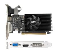 AMZLORD GT730 Scheda grafica da gioco DDR3 da 4 GB con porta VGA DVI compatibile HDMI Scheda grafica a basso profilo PCI-E2.0 16X con ventola di raffreddamento for desktop PC/server