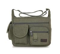 AMZLORD Sacca a tracolla da esterno da uomo tasche a tasche a più tasche in tela sacca for utensili leggeri resistenti alla borsa da lavoro for maschi (verde)