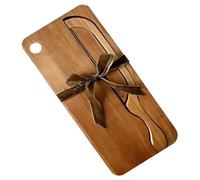 AMZLORD Set di Coltello per Pane a Forma di Arco e Tagliere da 8 pollici, Coltello Seghettato per Pane per Cucina, Tagliabrodo Rustico for Sourdough, Bagel e Panificati Artigianale (A)