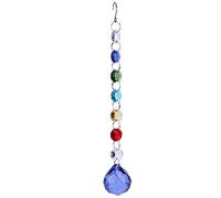 AMZLORD Sfera di cristallo da appendere arcobaleno prisma luce Catcher Wind Chimes Decor (blu)
