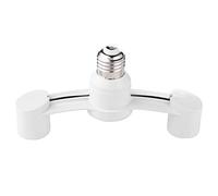 AMZLORD Splitter for presa di luce, adattatore for lampadina da E27 a 2 E27 allungabile, 85-285 V 2 teste Accessori di illuminazione for base luminosa for lampadine standard Cucina del risto