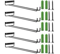 AMZMUKAUP 5 Pezzi Portabicchieri da Vino, Portabicchieri Sospeso Porta Bicchieri Da Mensola, Porta Calici Sotto Armadio, Porta Bicchieri Organizer Per Cucina Bar Armadietto Casa