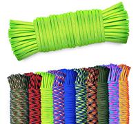 AMZoutdoor® Filo Paracord 550 da 4mm | Filo Paracord | 7 Fili Interni | Equipaggiamento Outdoor | Campeggio Outdoor | Fili Paracord (Verde Neon, 5 metri)