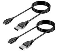 Amzpas 2 Pezzi Caricatore per Garmin Forerunner 45 45s 55 245 745 935 945, Portatile Cavo di USB per Vivoactive 3 4 4S