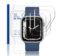 Amzpas 3 Pezzi Pellicola Protettiva per Apple Watch Series 6/5/4/SE 44mm, Auto Guarigione Senza Bolle con Kit D'Installazione, HD Trasparente TPU Protezione Schermo per Apple Watch 44mm (3 Pezzi)