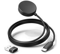 Amzpas Caricatore per Samsung Galaxy Watch 7/ Ultra/FE/ 6/6 Classic/ 5/5 Pro/ 4/4 Classic/ 3/ Watch Active 2/Active, Cavo di Ricarica USB C per Samsung Orologio con Spina Adattatore USB (Nero)