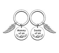 AMZQ Loss of Babby Regali commemorativi Aborto Spontaneo Regali Angelo Regali Ricordo Simpatia Regalo Portachiavi per Perdita di Bambino Perdita Del Bambino Perdita Del Bambino Condoglianze Regalo,