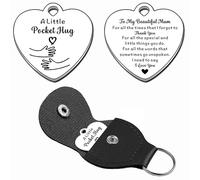 AMZQ Mamma Pocket Hug Thank You Mamma Regali di Natale Festa della Mamma Regalo di Compleanno