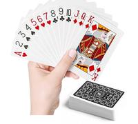 AMZSystems - Mazzo di carte Poker professionali realizzate in Spagna Dorso nero resistenti e durevoli 54 carte per mazzo 2 Joker Texas Holdem 100% Made in Spagna ads