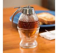 AMZTEMU Honey pot, Vasetti miele bomboniere, Trasparente Vasetto Per Miele Per La Conservazione E La Distribuzione Di Miele E Sciroppo -Acrilico(200ML)