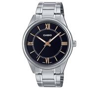 CASIO MTP-V005D-1B5UDF OROLOGIO UOMO ACCIAIO NERO 40mm NUMERI ROMANI SOTTOCOSTO