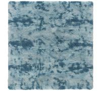 AMZYU Tappeto Moderno Lavabile Fluffy Elegante 100x120cm Blu Scuro | Tappeto Camera Da Letto Morbido, Con Fondo Antiscivolo, Lavabile Per Soggiorno, Scendiletto, Ufficio