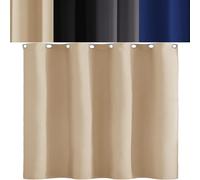 AMZYU Tende Oscuranti Termiche, 60 x 105 cm Tende Moderne per Camera da Letto Tende Dritte con Passanti Lavabile, Tinta Unita Antirumore, Color Crema