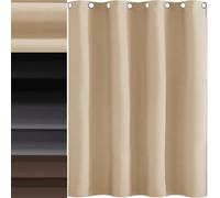 AMZYU Tende per Interni 1 Pezzi, 100 x 240 cm Tende Moderne per Camera da Letto Tende Moderne Decorative Decorazione e Divisorio Stanze, Color Crema