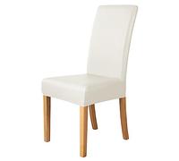 AMZZHAO 2/4/6 Pezzi Coprisedie con Schienale,Lavabile Estraibile Moderno Coprisedia Elastica,Materiale in Similpelle PU Impermeabile,per Cucina Sala da Pranzo Cerimonia Wedding