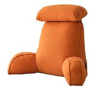 AMZZHAO Cuscino da Lettura con Braccioli,Cuscino Supporto Lombare,Cuscino Schienale Divano,con Cuscino per Il Collo a Rullo Staccabile,Ideale per la Lettura,Rilassarsi,Guardare La TV