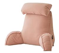 AMZZHAO Cuscino da Lettura con Braccioli,Cuscino Supporto Lombare,Cuscino Schienale Divano,con Cuscino per Il Collo a Rullo Staccabile,Ideale per la Lettura,Rilassarsi,Guardare La TV