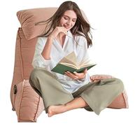 AMZZHAO Cuscino da Lettura,Cuscino Schienale con Braccioli,con Cuscino cervicale,Perfetto per l'uso Come Schienale Durante la Lettura,per Guardare la TV sul Pavimento del Letto o sul Divano