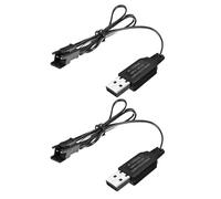 AMZZN 2PCS 3.7V cavo di ricarica USB con connettore SM-2P spina per mini veicoli RC, camion, veicoli fuoristrada,navi RC,droni e pistole ad aria compressa Cavo di ricarica USB della batteria da 3.7 V