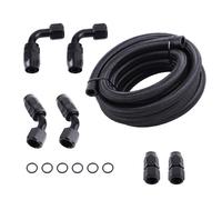 AN-10 Acciaio inossidabile / Nylon Tubo Intrecciato Girevole tubo Fine Linea Kit