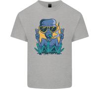An Alien Fumare Erba Divertente Droga Culture T-Shirt Ragazzi Ragazze