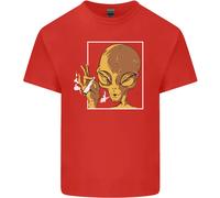 An Alien Fumare Erba T-Shirt Ragazzi Ragazze