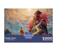 An Ancient Building on The Cliff 1000 Pezzi Carta Ecologica Puzzle Chinese Cloud Temple Immagini Vibranti Giocattoli Educativi Puzzle Decorazioni Per La Casa 38x26cm/1000pcs