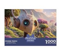 An Anime-style Robot 1000 Pcs Cartoncino Premium Puzzle Steampunk Robot Sfida Unica Gioco Per Famiglie Puzzle Per Bambini 38x26cm/1000pcs