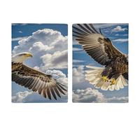 An Eagle - Custodia per passaporto da viaggio, in pelle, minimalista, custodia a portafoglio per passaporto, porta carte di credito, per donne e uomini
