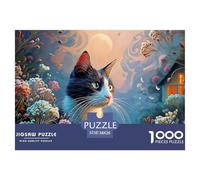 An Elegant Cat 1000 Pezzi Carta Ecologica Resistente Bundle Di Puzzle Kitten Anti-stress Gioco Creativo Puzzle Regali Per Famiglia E Amici 38x26cm/1000pcs