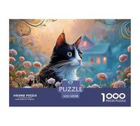 An Elegant Cat 1000 Pezzi Cartoncino Premium Bundle Di Puzzle Kitten Impossibilmente Difficile Sfida Unica Puzzle Per Adulti E Bambini 52x38cm/1000pcs
