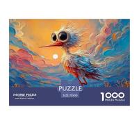 An Elegant White Bird 1000 Pezzi Cartoncino Premium Puzzle Big Eye Bird Antistress Giocattoli Educativi Puzzle Per Bambini 70x50cm/1000pcs