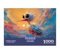 An Elegant White Bird 1000 Pezzi Cartone Robusto Puzzle Big Eye Bird Sfida Unica Gioco Creativo Puzzle Per Bambini 52x38cm/1000pcs