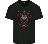 An Evil Clown Halloween Horror Vampiro Uomo Scollo A V Cotone T-Shirt