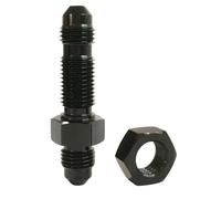 AN Fittings, AN Bulkhead Connectors, Aluminum Extension Joint, Color Black, Precision Machined, Automotive Replacement Parts for Repair Shop, Garage, Home, Business, Beginners