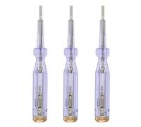AN - G43 Electric Voltage Tester Pen | 3Pcs AC 100-250V Responsiveness Detector | Secure Hold Grip for Electricians/Home DIY/Outlet Testing | Pocket Clip, ABS + CRV Material