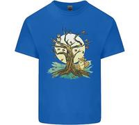 An Gufo E Fox Albero Natura Ecology T-Shirt Ragazzi Ragazze