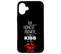 An Honest Answer is Like a Kiss on The Lips Proverbs 24-26 Custodia per iPhone 16 Plus