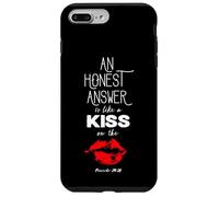 An Honest Answer is Like a Kiss on The Lips Proverbs 24-26 Custodia per iPhone 7 Plus/8 Plus