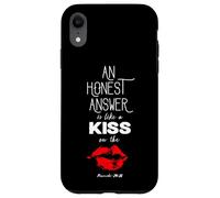 An Honest Answer is Like a Kiss on The Lips Proverbs 24-26 Custodia per iPhone XR