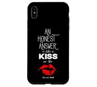 An Honest Answer is Like a Kiss on The Lips Proverbs 24-26 Custodia per iPhone XS Max