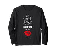 An Honest Answer is Like a Kiss on The Lips Proverbs 24-26 Maglia a Manica