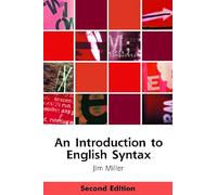 Jim Miller An Introduction to English Syntax (Tascabile)