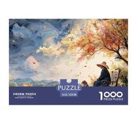 An Iron Bench Under The Tree 1000 Pcs Cartone Robusto Puzzle Kitten Sfida Unica Gioco Creativo Puzzle Decorazioni Per La Casa 52x38cm/1000pcs