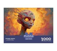 An Space Invader Girl 1000 Pezzi Cartoncino Premium Puzzle Cosmic Alien Portrait Immagini Vibranti Gioco Creativo Puzzle Per Adulti E Bambini 70x50cm/1000pcs