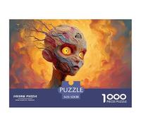 An Space Invader Girl 1000 Pezzi Cartone Robusto Puzzle Cosmic Alien Portrait Antistress Gioco Creativo Puzzle Per Adulti E Bambini 52x38cm/1000pcs