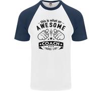 An Stupenda Coach Looks Like Rugby Calcio DA UOMO S/S Baseball T-Shirt