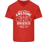 An Stupenda Driving Instructor Looks Like Uomo Scollo A V Cotone T-Shirt