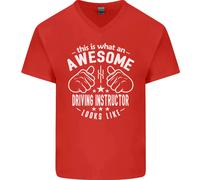 An Stupenda Driving Instructor Looks Like Uomo Scollo A V Cotone T-Shirt